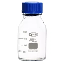 Glassco GC-274.202.02 Chemical Bottle with Reagent Narrow Clear Mouth 250 ml (Pack of 10 Pcs)-1