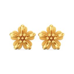 Joyalukkas 22k Gold Floral Stud Earrings for Women-image-74