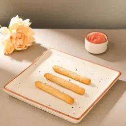 Fabindia Kadir Ivory Ceramic Serving Platter-image-98