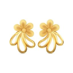 Joyalukkas 22k Gold Floral Stud Earrings for Women-image-75