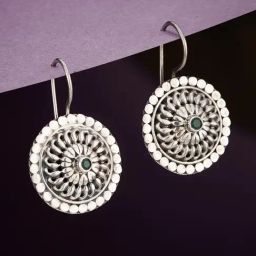 Fabindia Silver Dangler Earrings-image-32