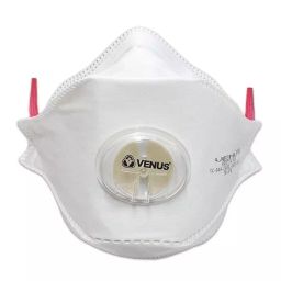 Venus V-1100 RPD724 NIOSH Certified N95 Respirator Face Mask in White Color, 24838 (Pack of 10 Pcs) image 1