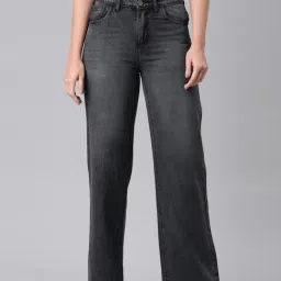 Zheia Grey Cotton Boxy Fit Jeans-picture-15
