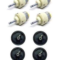 Invento 6V - 12V 5 Kg-cm 100 rpm DC Metal Geared Motor 65mm x 18mm-34