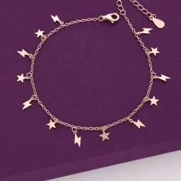Kai Jewel Sterling Silver Lightning of Stars Rose Gold Bracelet for Women-image-7