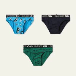 Fame Forever by Lifestyle Boys Multicolor Briefs - Pack of 3-image-83