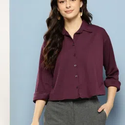 Aarika Wine Regular Fit Shirt-picture-33