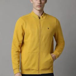 Louis Philippe Yellow Regular Fit Sweatshirt-35