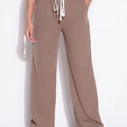Showoff Beige Regular Fit Trousers-image-73
