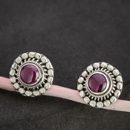 Fabindia Silver Stud Earrings-image-66