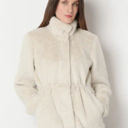 Vero Moda Beige Self Design Full Sleeves Jacket-picture-26