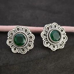 Fabindia Silver Stud Earrings-image-86