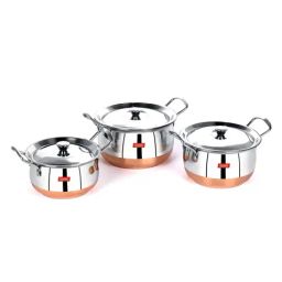 Sumeet Granite Finish NonStick Silver Stainless Steel Round Shape Grill Pan 1.9L-29