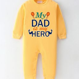 BLUSHES Infants Fathers Day Printed Pure Cotton Rompers-26