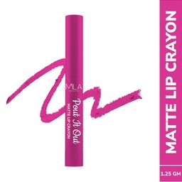 MILA BEAUTE Pout It Out Matte Lip Crayon Lipstick - 1.25 g Elizabeth 108-56
