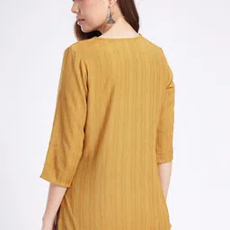 Anouk Rustic Striped Straight Kurti image 2