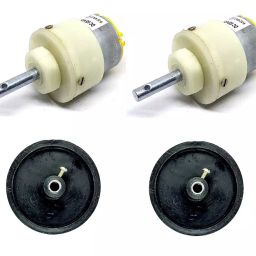 Invento 6V - 12V 5 Kg-cm 300 rpm DC Metal Geared Motor 65mm x 18mm-image-49