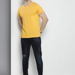 The Indian Garage Co Men Slim Fit Mildly Distressed Stretchable Jeans-image-71