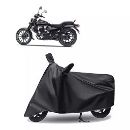 Auto Pearl Polyester Two Wheeler Cover for Bajaj Avenger 400 (Grey)-image-98