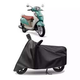 Auto Pearl Polyester Two Wheeler Cover for Suzuki SS 125 (Grey)-image-94