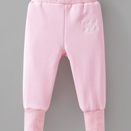 Kookie Kids Full Length Lounge Pants Animal Embroidery - Pink-picture-1