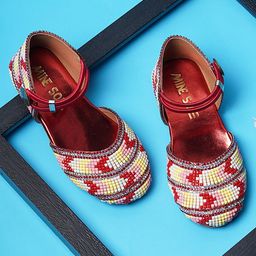 Minesole Stone Embellished Sandals -  Multi Colour-image-76