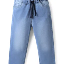Pine Kids Woven Full Length Solid Denim Jeans - Light Blue-picture-20