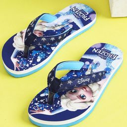 Kidsville Disney Frozen Featuring Elsa Designed Flip Flops - Navy Blue-image-85