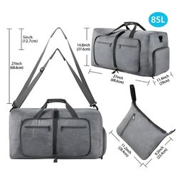 COZY VIBES Travel Duffle Bag, Foldable Suitcase Organizer,Sports Duffle Bag, Multiple Pockets Duffle, Camping Duffle Bag, Fitness Duffle Bag, Foldable Travel Bag- PACK OF 1- COLOR MAY VARY-picture-27
