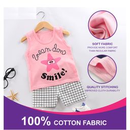 MumsLap 100% Cotton Pack Of 5 Sleeveless Duck & Alligator Printed Vests - Multi Colour image 3