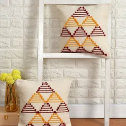 KIDS WONDERS Multicoloured Set of 2 Embellished Square Cushion Covers-23