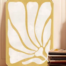 Myntra Elegant Homes Gold-Toned & White 1 Piece Wood Floral and Botanical Wall Paintings-image-39