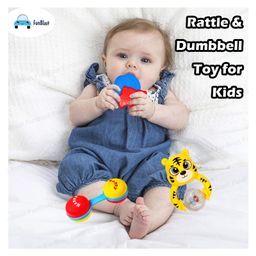 FunBlast Colourful Attractive Sound Rattles & Teether for Babies  3 Pcs Multicolor image 4