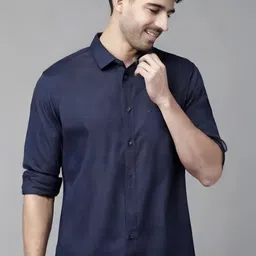 MAYKR Men Opaque Casual Shirt-image-0