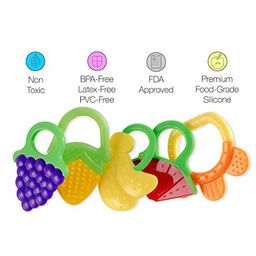 Mastela Super Soft Silicone Teether Banana & Teddy Shape Pack Of 2 - Multicolor image 5