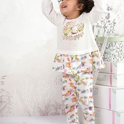 THE BABY TRUNK Girls Printed Top with Leggings-image-79