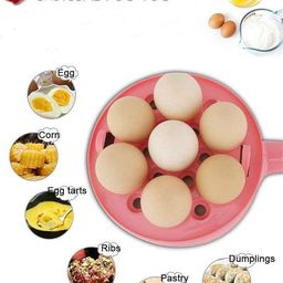hirparas Multifunctional 2 in 1 Electric Egg Boiling Steamer Egg Frying Pan Egg Boiler Electric Automatic Off with Egg Boiler Machine Non-Stick Frying Pan image 5