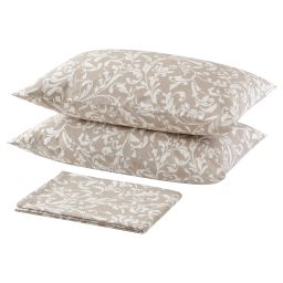 ikea sorgmal Flat sheet and 2 pillowcase, beige, 240x260/50x80 cm-picture-4