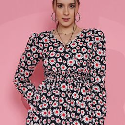 SHEETAL Associates Floral Print Crepe Top-image-24