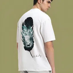 Elibolz Men Printed V-Neck Pockets T-shirt-picture-8
