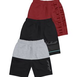 HELLCAT Boys Typography Printed Shorts-54