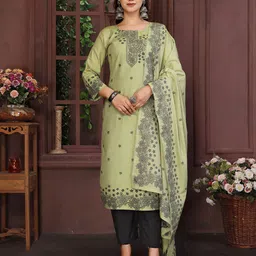 Royal Export Women Printed Regular Kurta with Trousers & With Dupatta-image-42