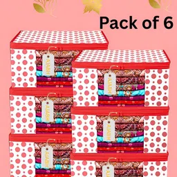 Ajabh Orange Set of 6 Regular Multi-Utility Organisers-95