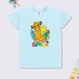 YK Disney Boys Simba Printed Cotton T-shirt-image-9