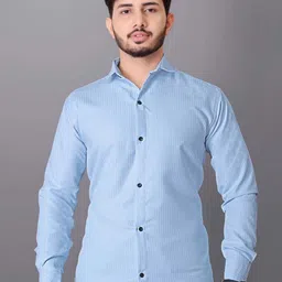 WILNERCROWN Micro Ditsy Printed Spread Collar Classic Cotton Shirt-picture-56