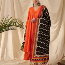 InWeave Women Regular Kurta with Palazzos & With Dupatta-35