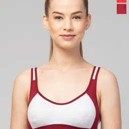 ULLAS Pack Of 3 Full Coverage Organic Cotton Workout Bra-picture-12