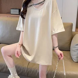 StyleCast x Revolte Women Solid Round Neck Cotton Top-picture-45
