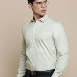 INVICTUS Men Standard Slim Fit Spread Collar Solid Cotton Formal Shirt-picture-43