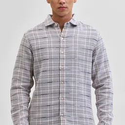 Snitch Men Classic Opaque Checked Casual Shirt-image-69